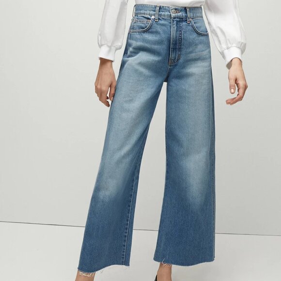 NWT Veronica Beard Taylor Wide Leg Crop in Size 26 Enough Said - Picture 1 of 2